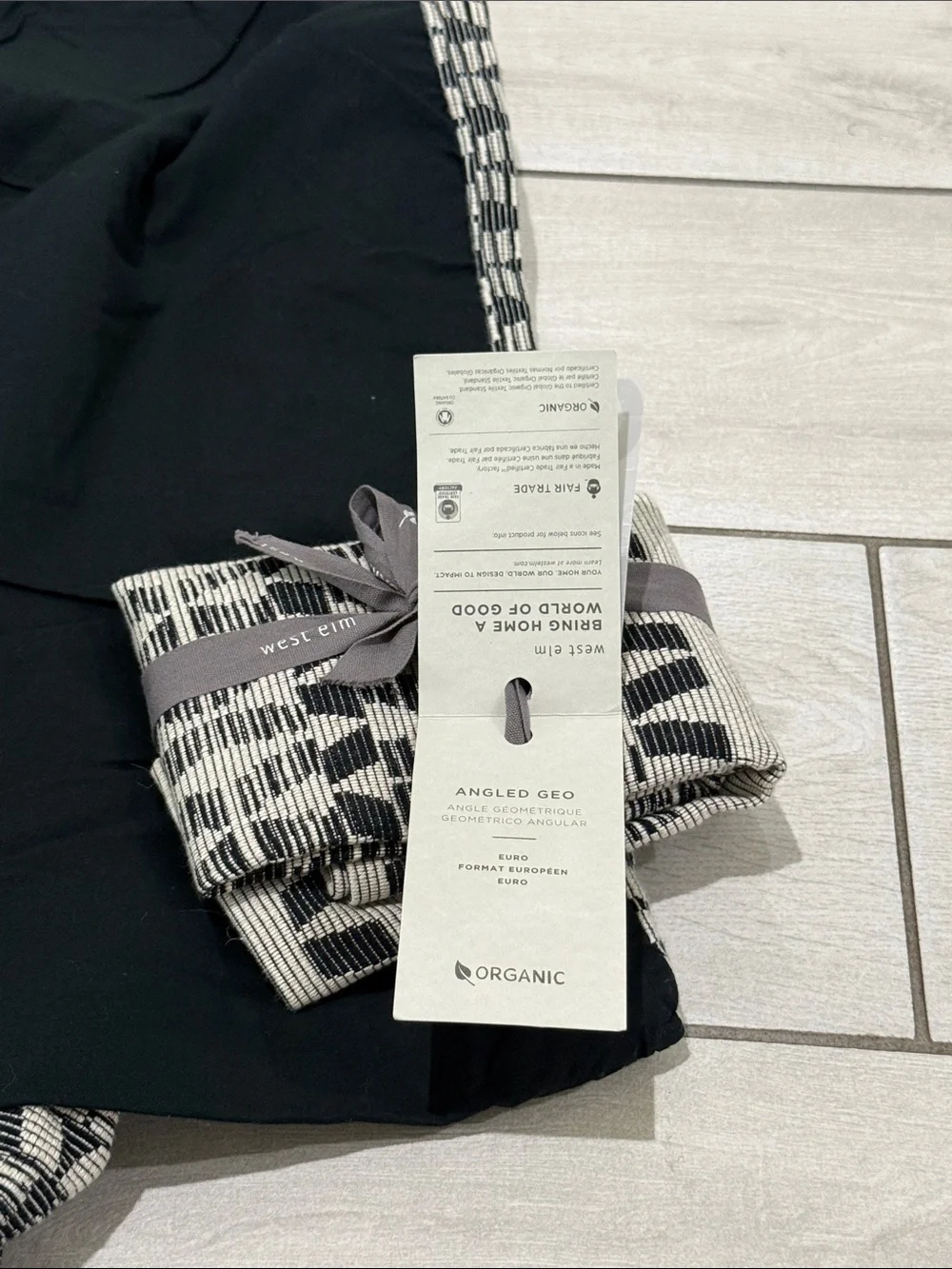 West Elm Duvet Cover & Euro Sham